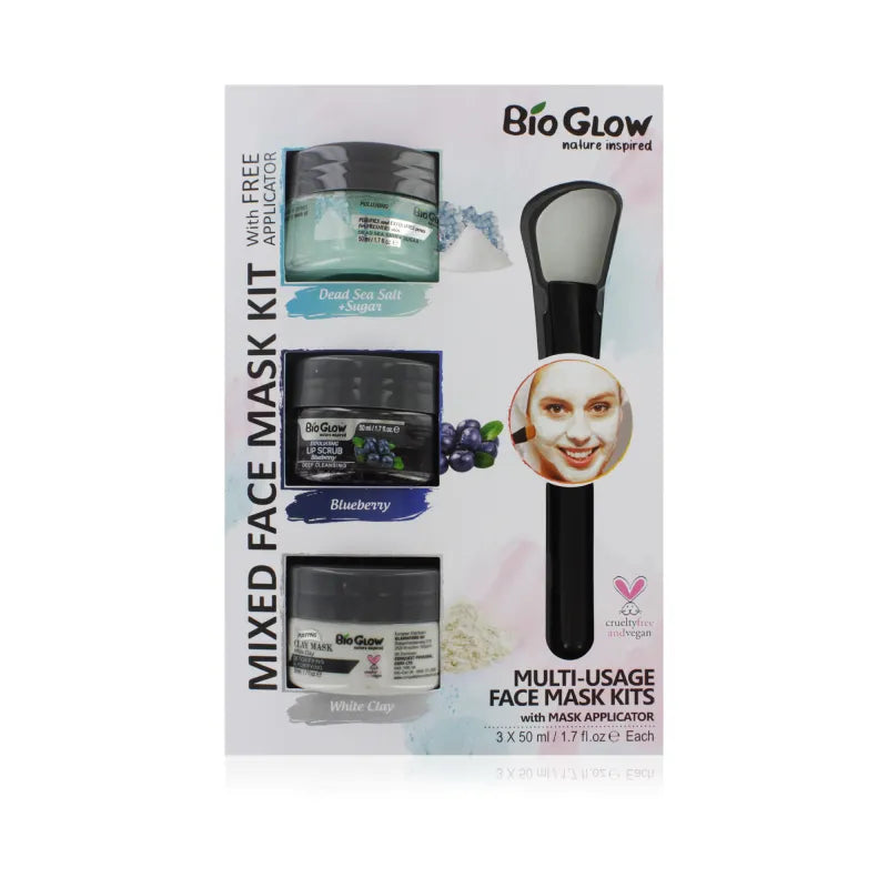 Bio Glow 4Pc Face Mask Kit (Pack of 6)