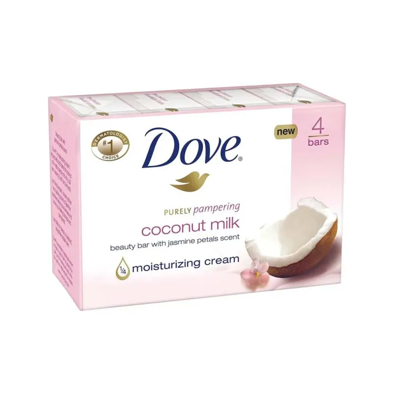 Dove Soap Bar Coconut Milk 4X90G (Pack of 6)