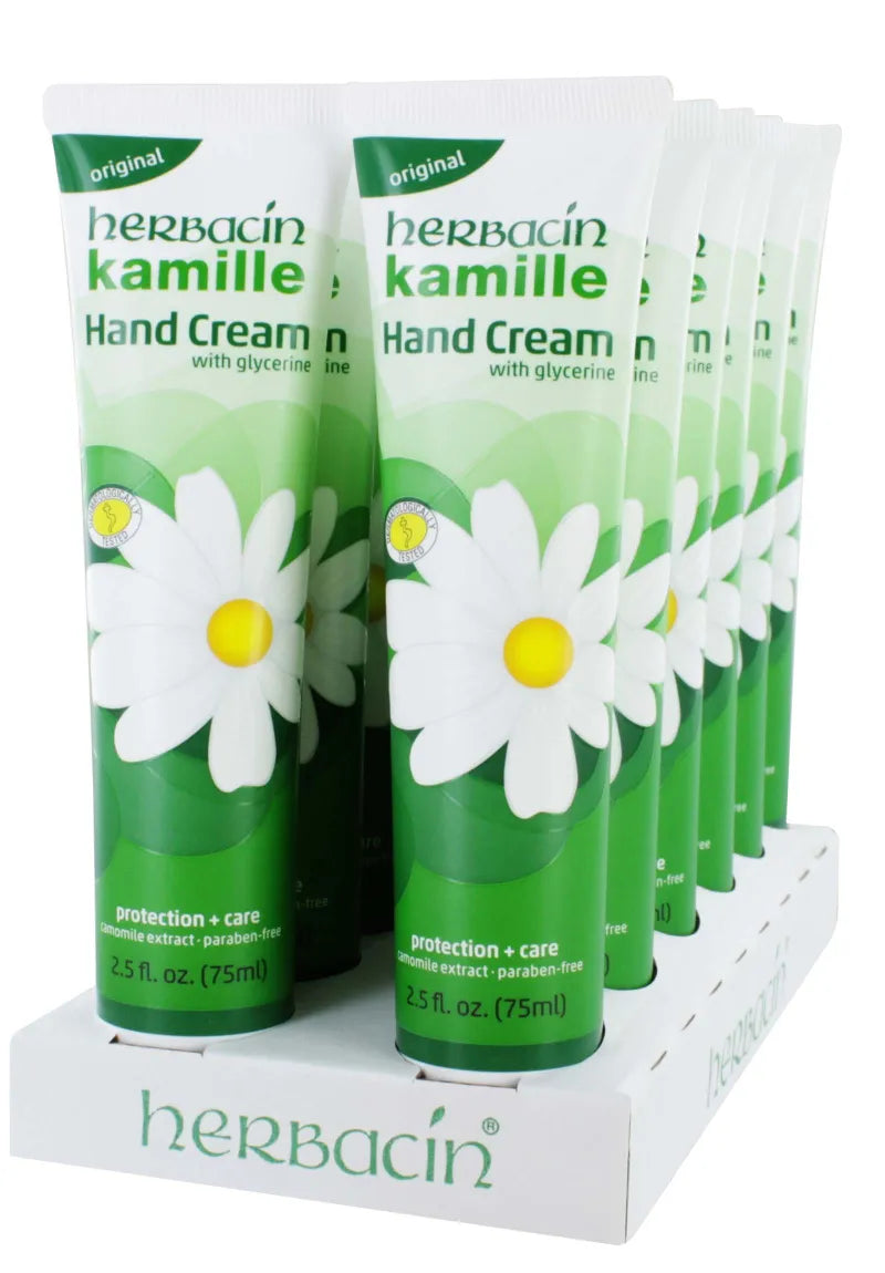 Herbacin Glycerine Handcream Tube 75ML (Pack of 12)