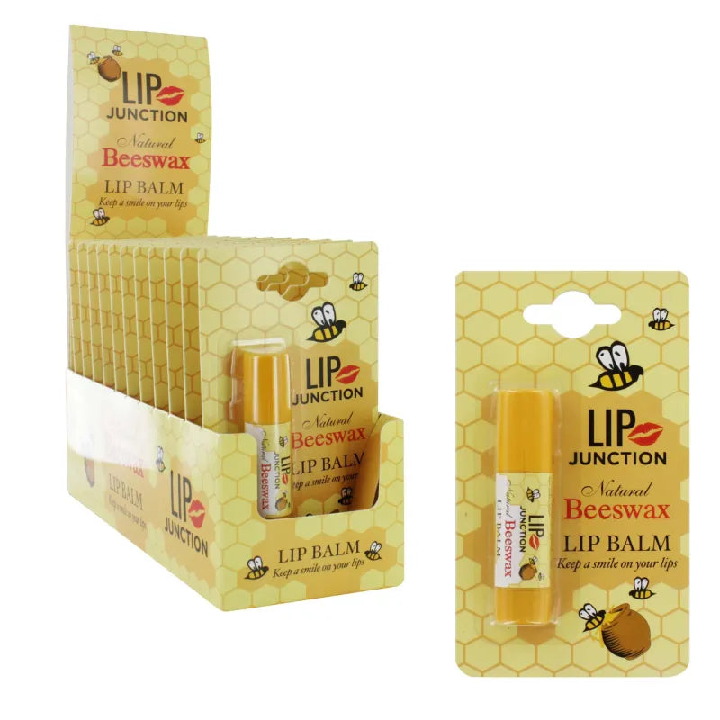 Lip Junction Beeswax Lip Balm Stick 3.5G X12 (Pack of 12)