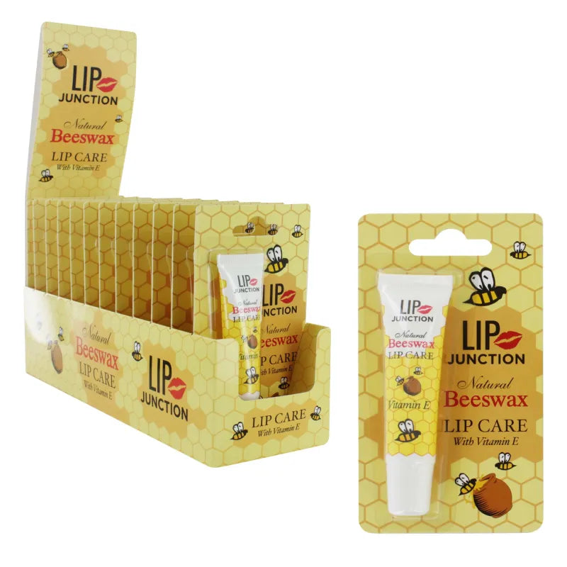 Lip Junction Beeswax Lip Care Tube 12ML X12 (Pack of 12)