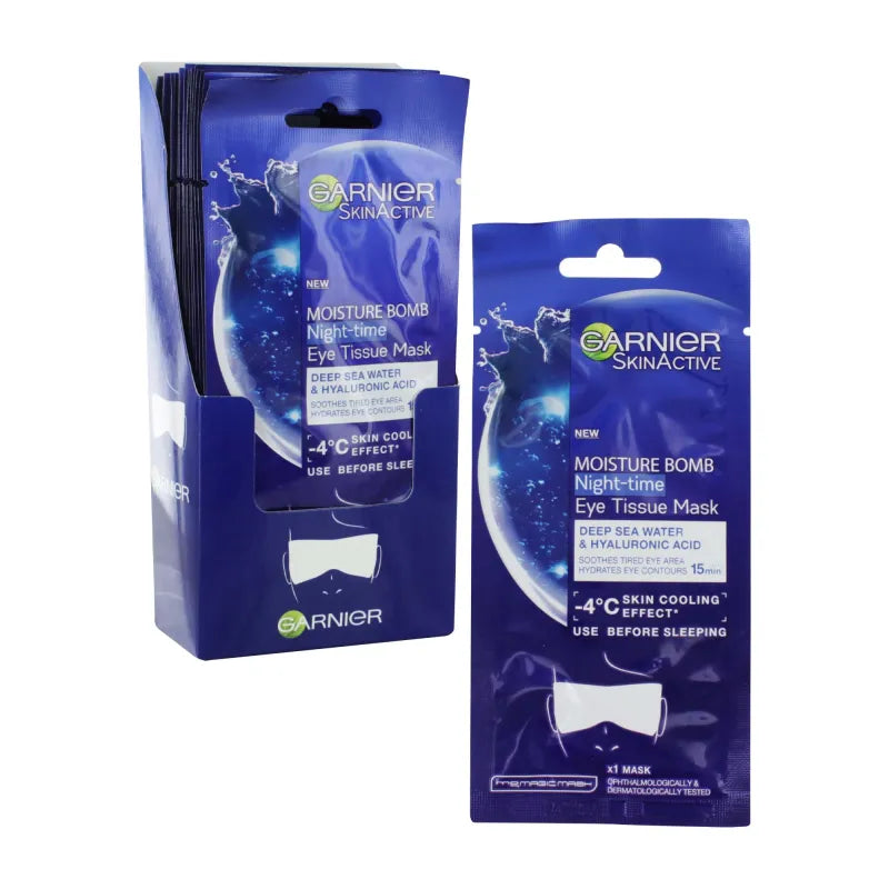 Garnier Moisture Bomb Tissue Mask Night Time X20 (Pack of 20)