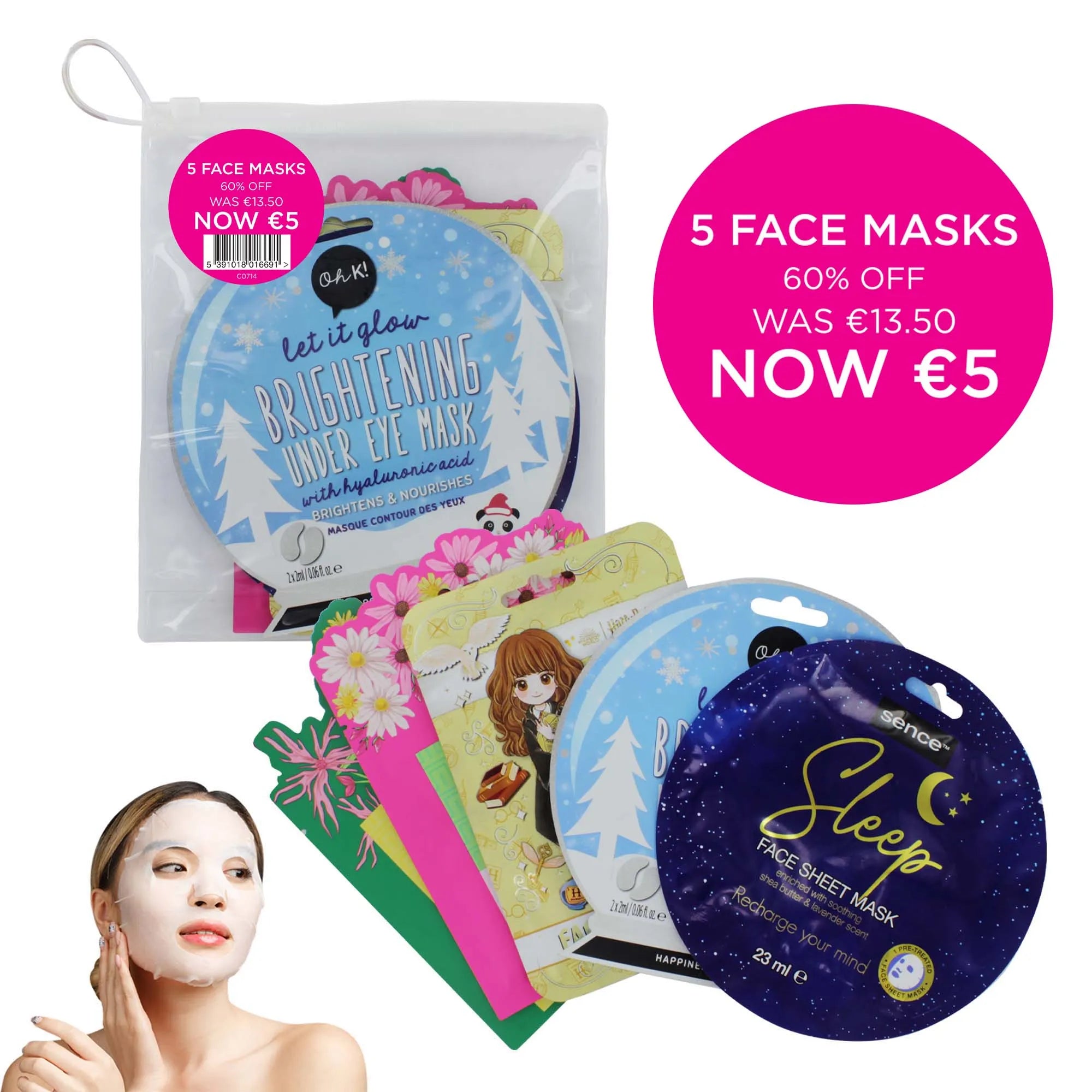 5 Face Mask Pack ***Special (Pack of 6)