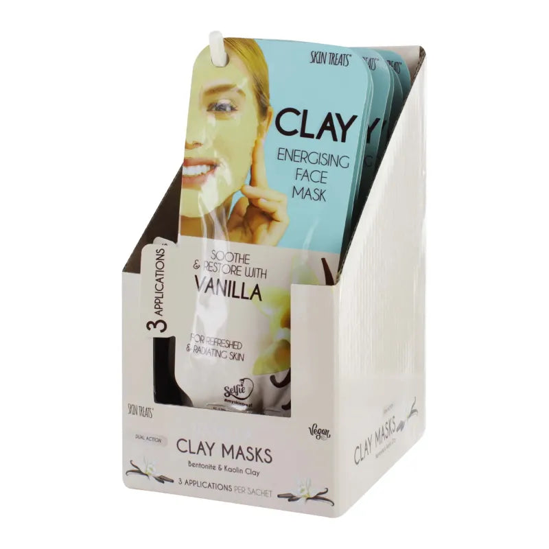 Skin Treats Vanilla Clay Mask 3 Uses X12 (Pack of 12)