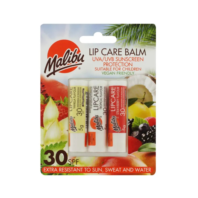 Malibu Lip Care Balm Trio (Pack of 6)