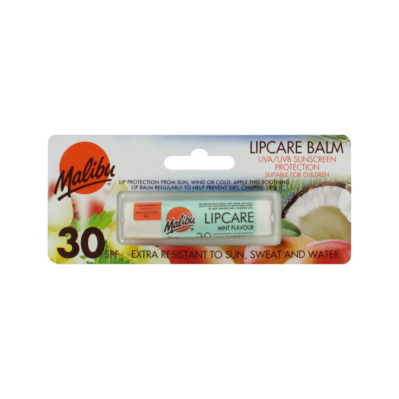 Malibu Lip Care Balm Mint (Pack of 6)