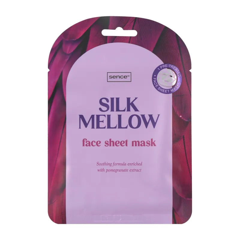 2047813 Sence Printed Tissue Face Mask Silk Mellow X24 (Pack of 24)