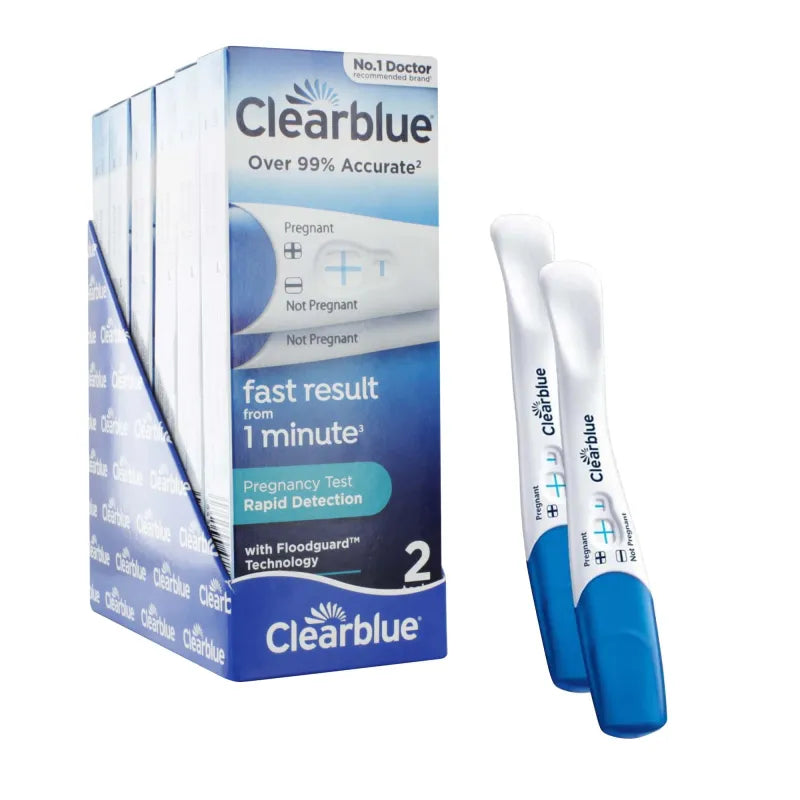 Clear Blue Rapid Pregnancy Test 2 Pack – self-test kit
