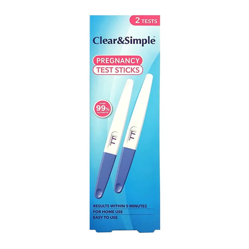 Clear & Simple Pregnancy Test 2 Pk – self-test kit