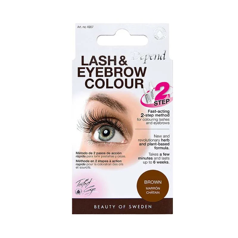 Depend Lash & Eyebrow Colour 4907 Brown (Pack of 4)