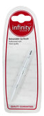 Infinity Retractable Lip Brush Silver (Pack of 3)