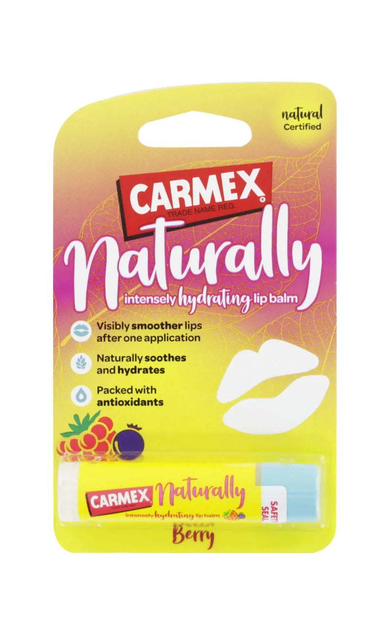 Carmex Naturally Berry Lip Balm (Pack of 12)