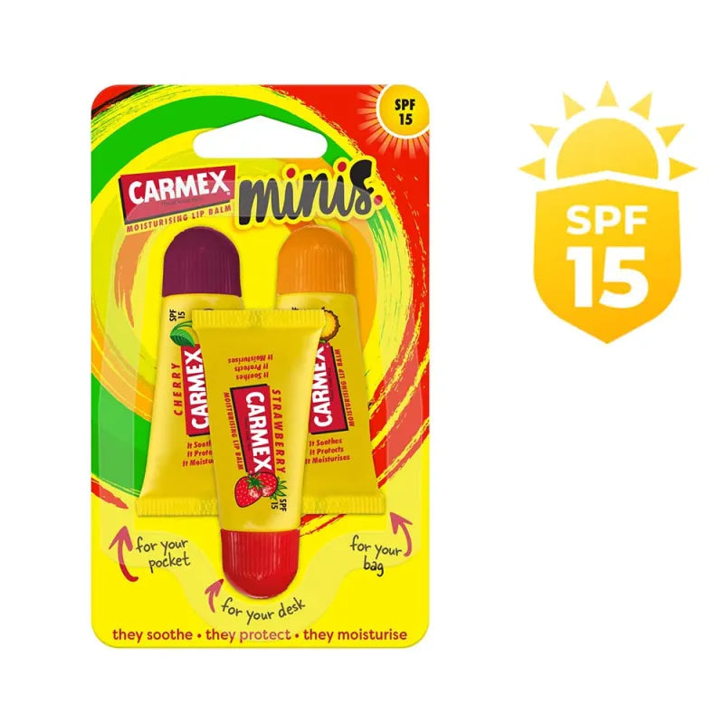 Carmex Mini'S (3 Mini Tubes) X 10 (Pack of 10)