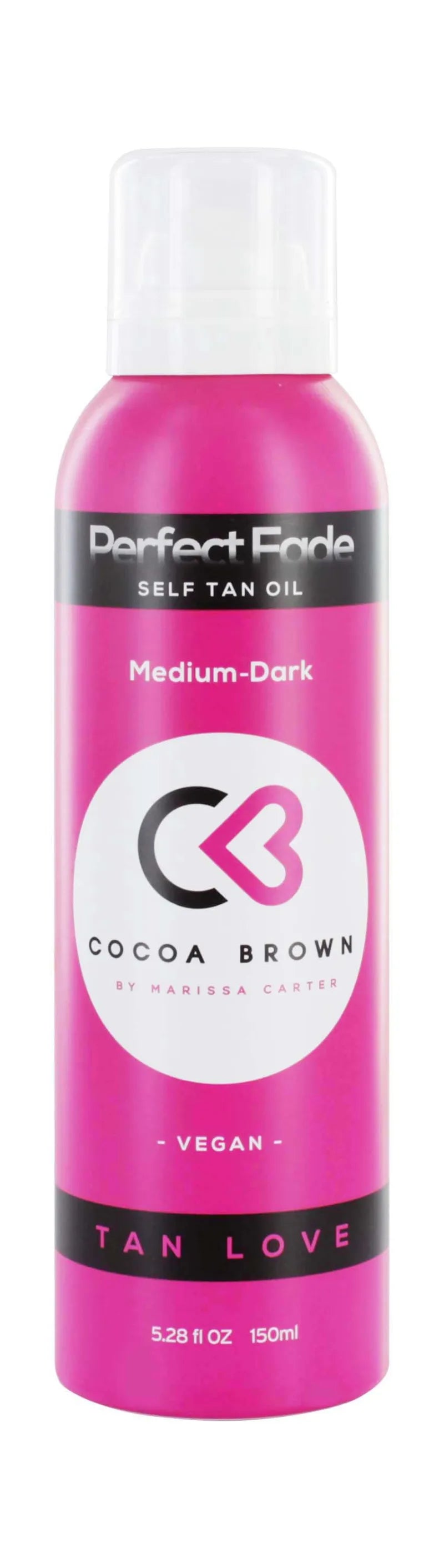 Cocoa Brown Perfect Fade Med/Dark Tanning Oil 150ML Spray (Pack of 6)