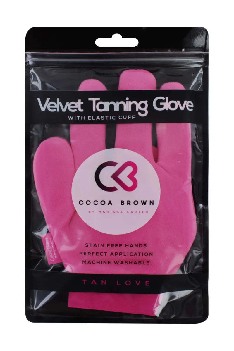 Cocoa Brown Finger Glove Velvet (Pack of 6)