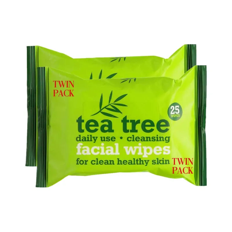 Tea Tree Cleansing Wipes Twin Pack (Pack of 12)