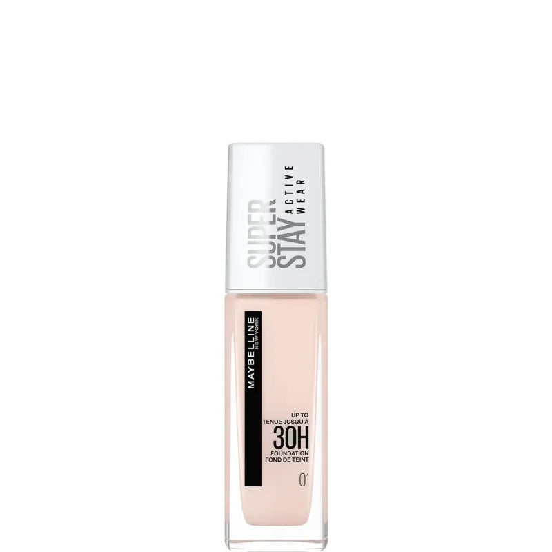 Maybelline Super Stay 30 Hr 01 Foundation Alabaster (Pack of 3)