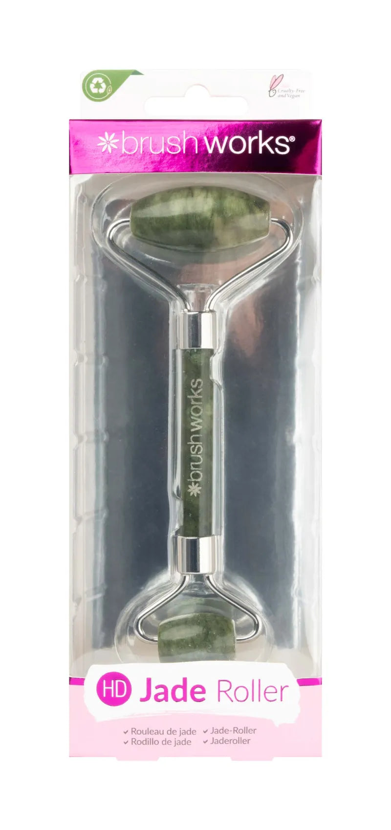 Brush Works Hd Jade Roller 52 56 061 (Pack of 6)