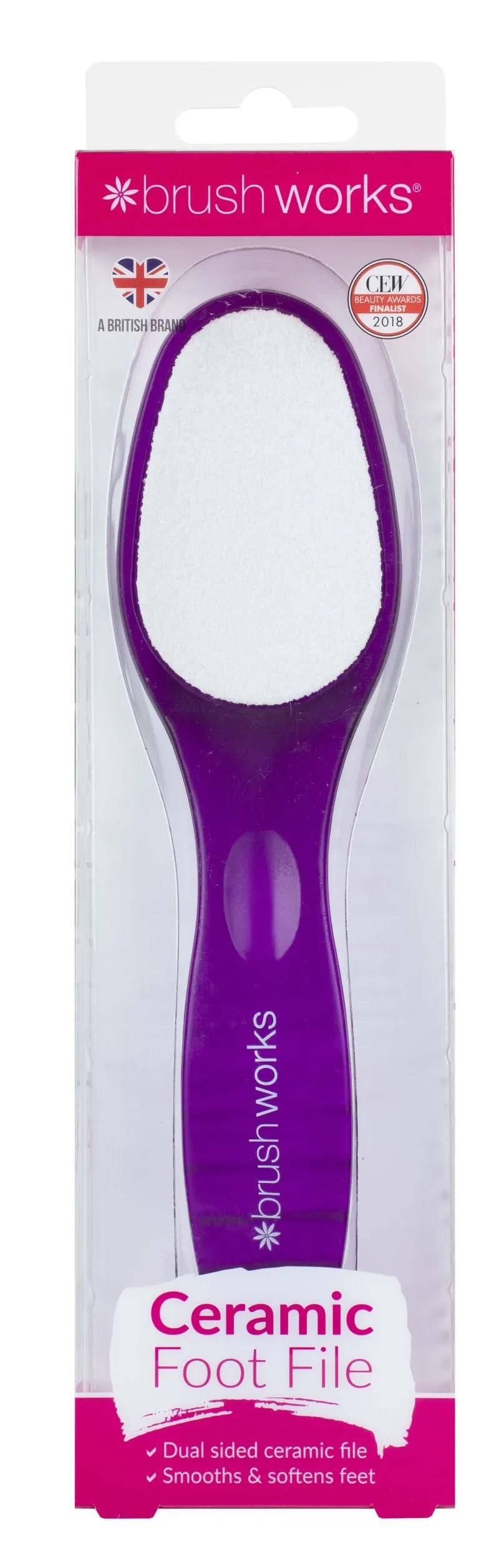Brush Works Ceramic Foot File 52 56 258 (Pack of 6)