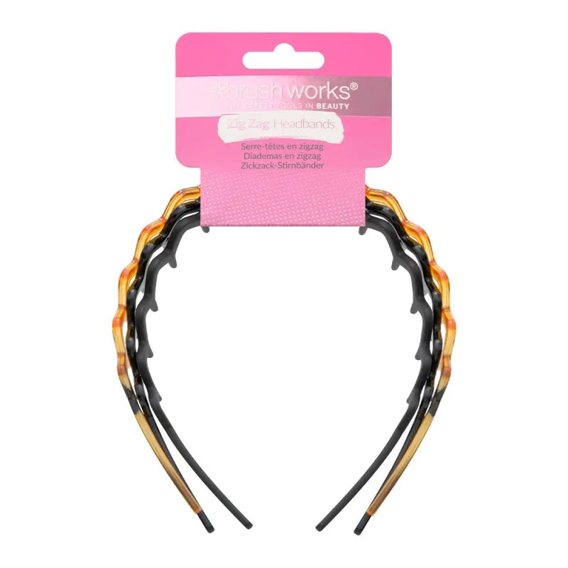 Brush Works Zig Zag 3 Pack H/Bands 52 56 547 (Pack of 6)