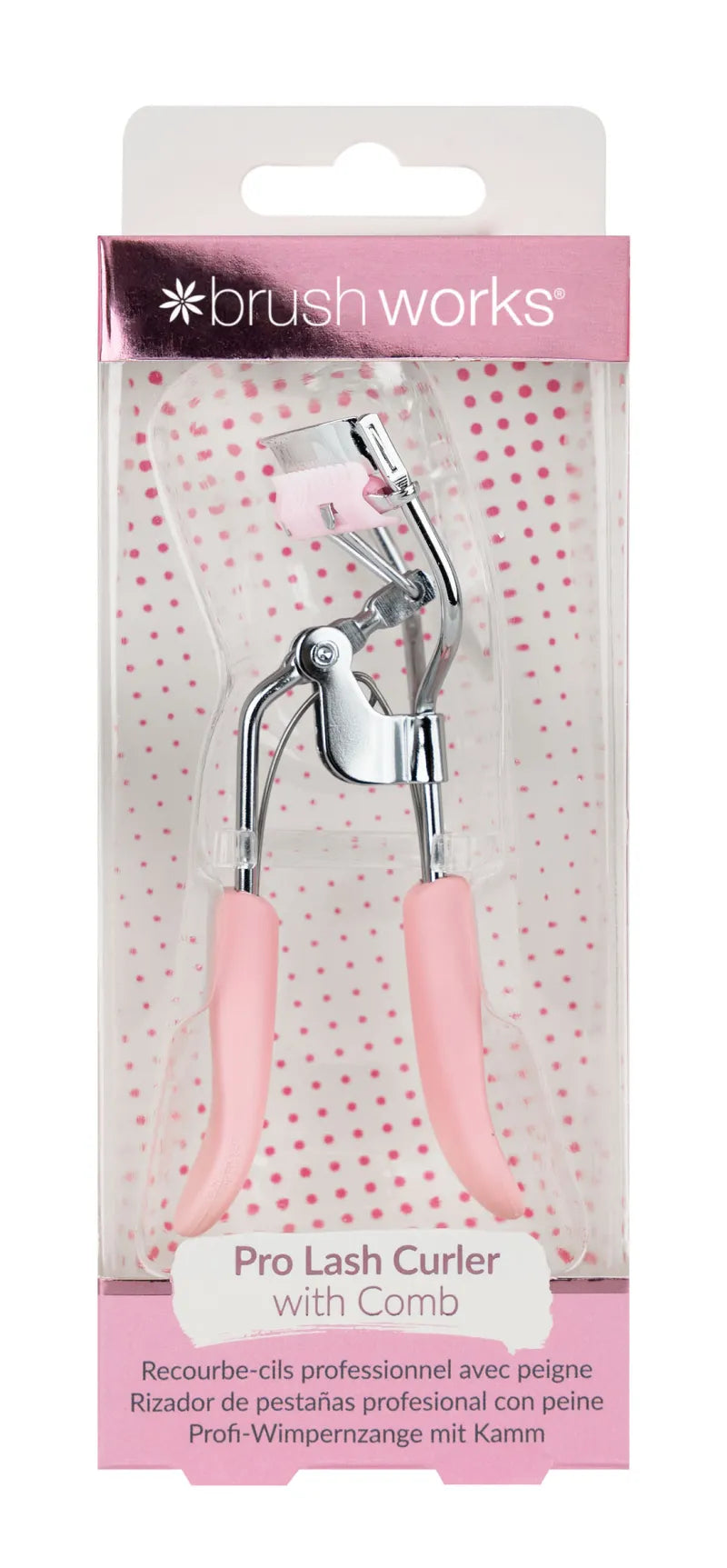 Brush Works Pro Lash Curler With Comb 52 56 458 (Pack of 6)
