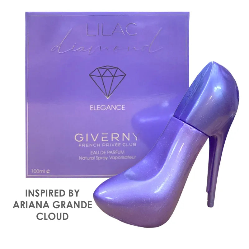 Giverny Shoe Edp 100ML Lilac Diamond(Cloud Ariana Grande) (Pack of 6)