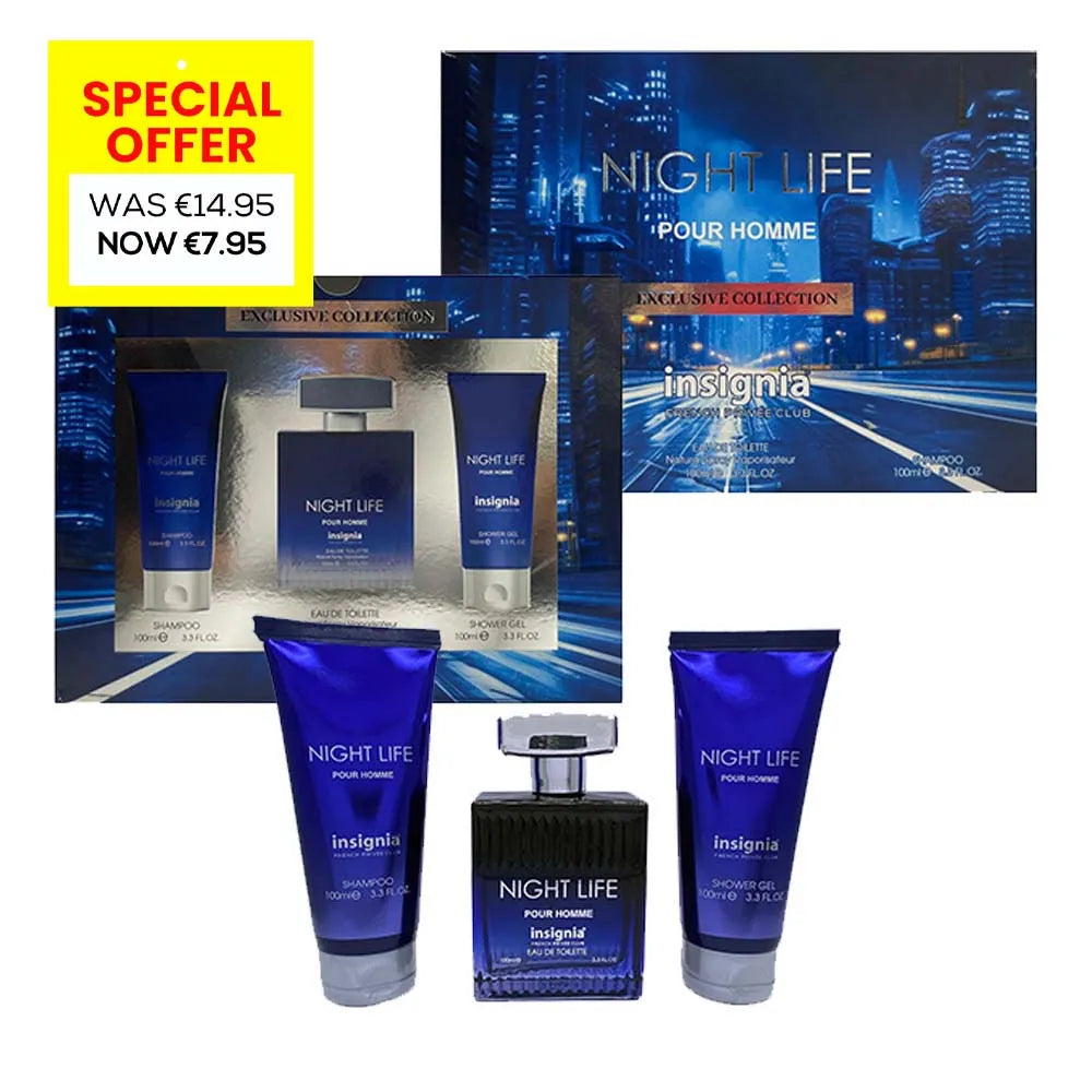 Insignia Night Life 3Pce Gift Set (Similar To Bleu De Chanel )Special (Pack of 6)