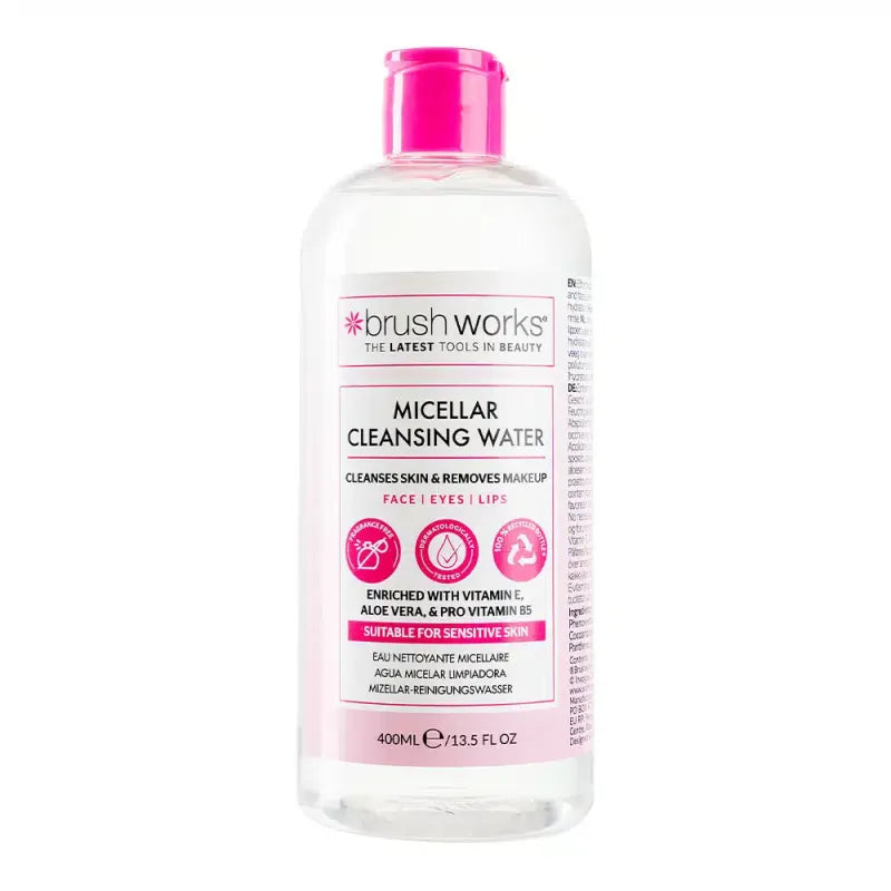 Brush Works Micellar Cleansing Water 400ML 52 56 467 (Pack of 6)