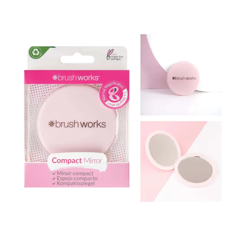 Brush Works Compact Mirror 52 56 268 (Pack of 6)