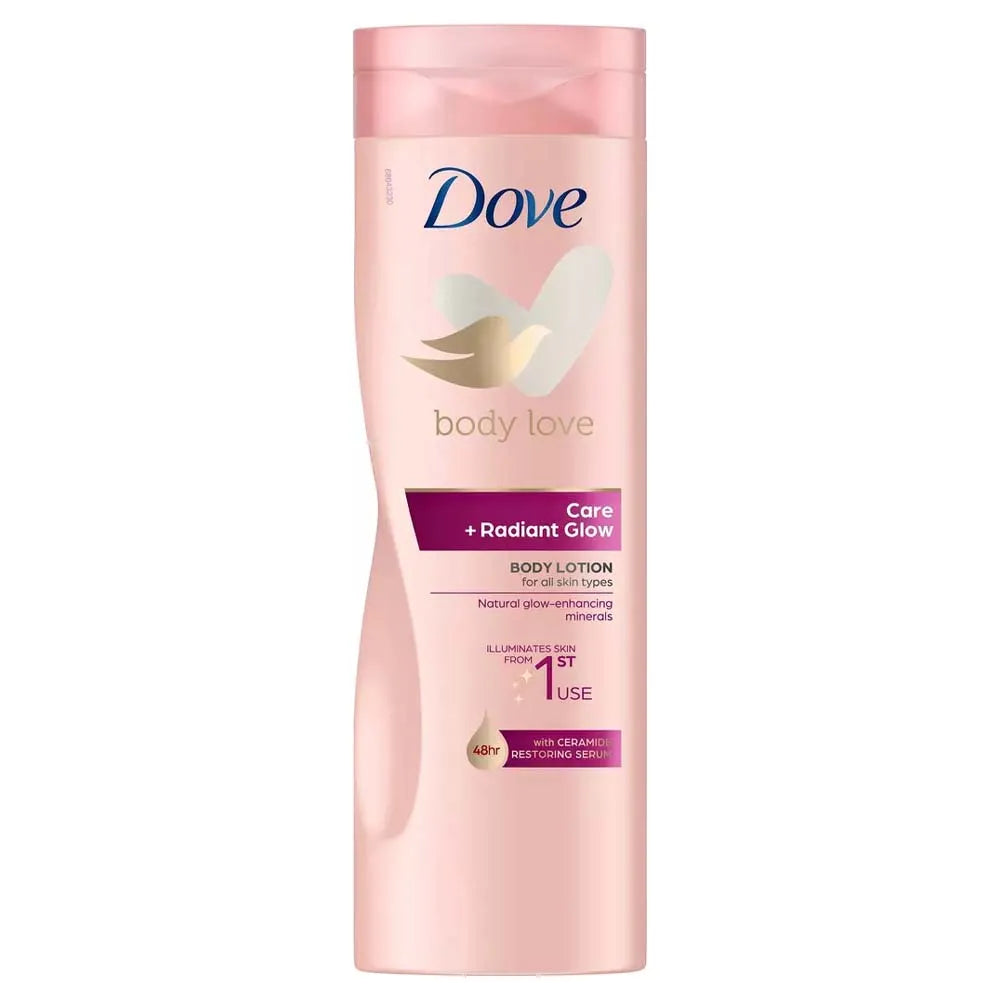 Dove Care+ Radiant Glow Body Lotion 400ML (Pack of 6)
