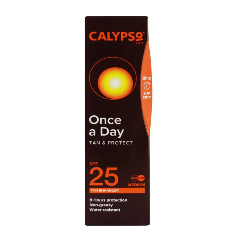 Calypso Once A Day Factor 25 200ML Calc25Tan (Pack of 6)