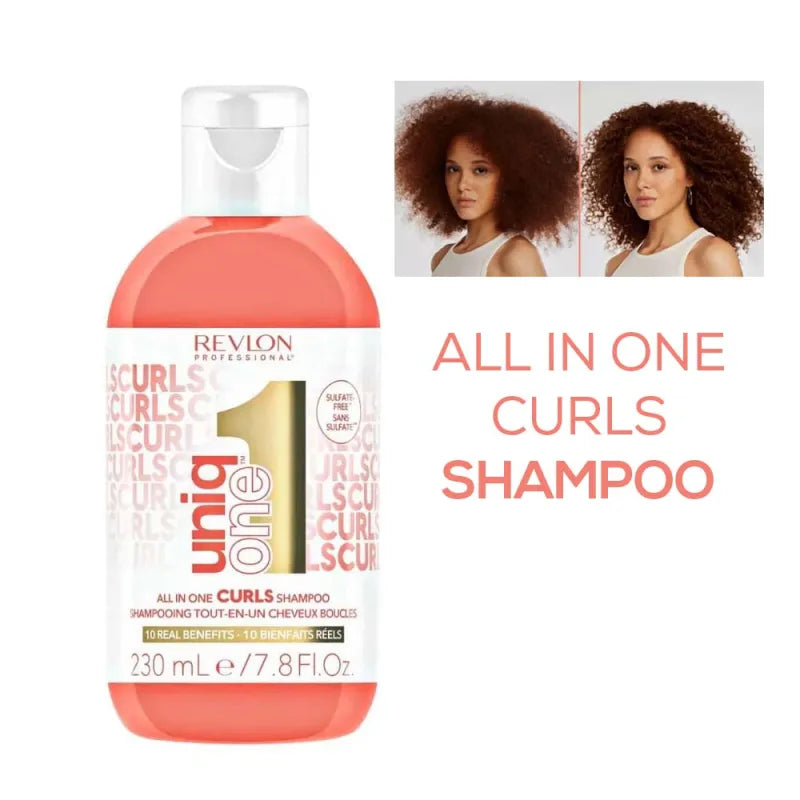 Revlon Uniq One Curls Shampoo 230ML (Pack of 6)