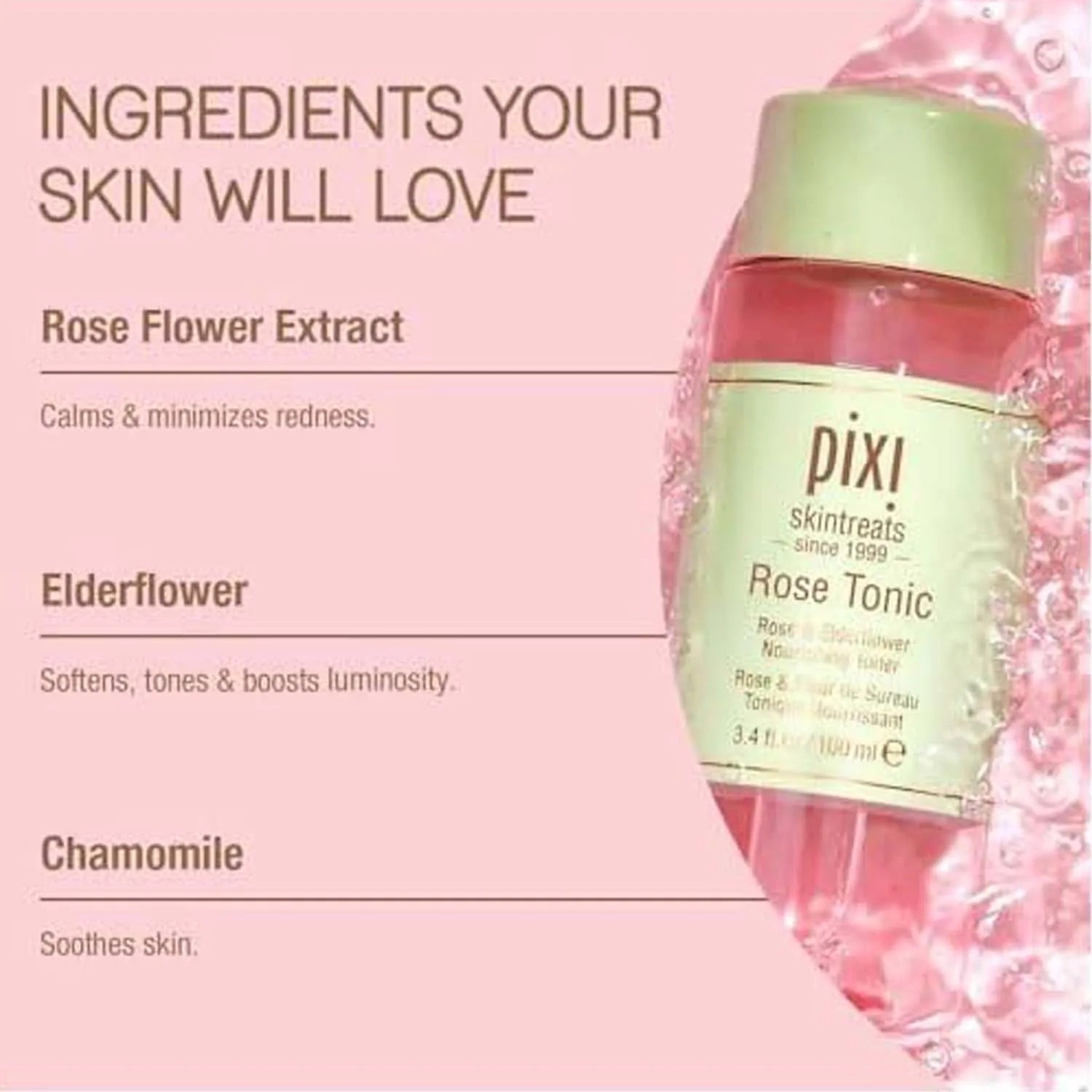 Pixi Rose Tonic 100ML (Pack of 4)