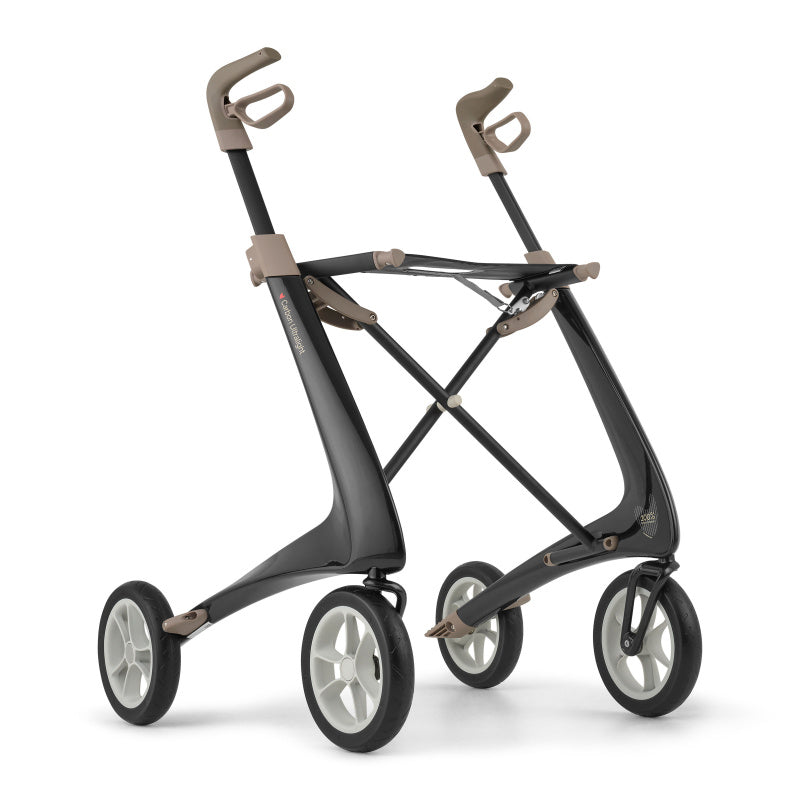 byACRE Carbon Ultralight Rollator in Black - Foldable Carbon Fibre Walker