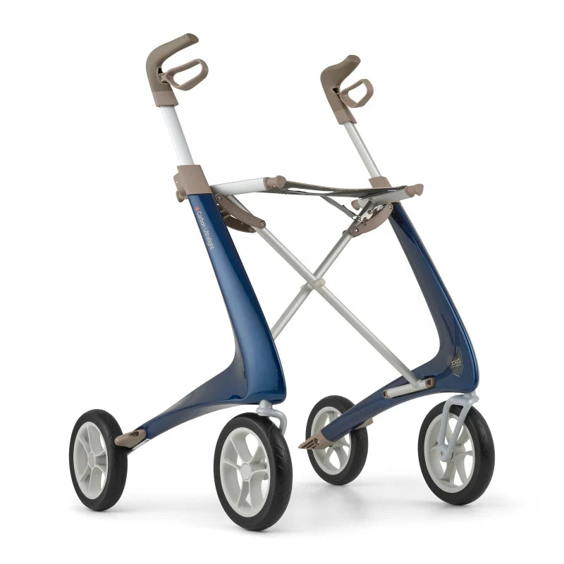 byACRE Carbon Ultralight Rollator in Royal Blue - Foldable Carbon Fibre Walker