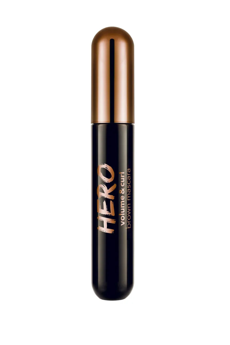 Flormar Hero Mascara Volume & Curl Brown (Pack of 6)