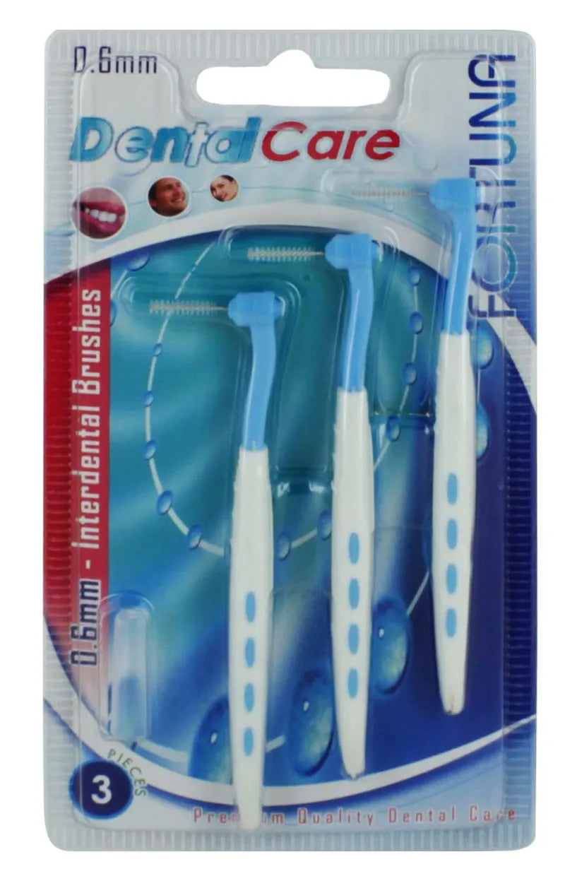 Fortuna Interdental Brushes 0.6Mm (Pack of 6)