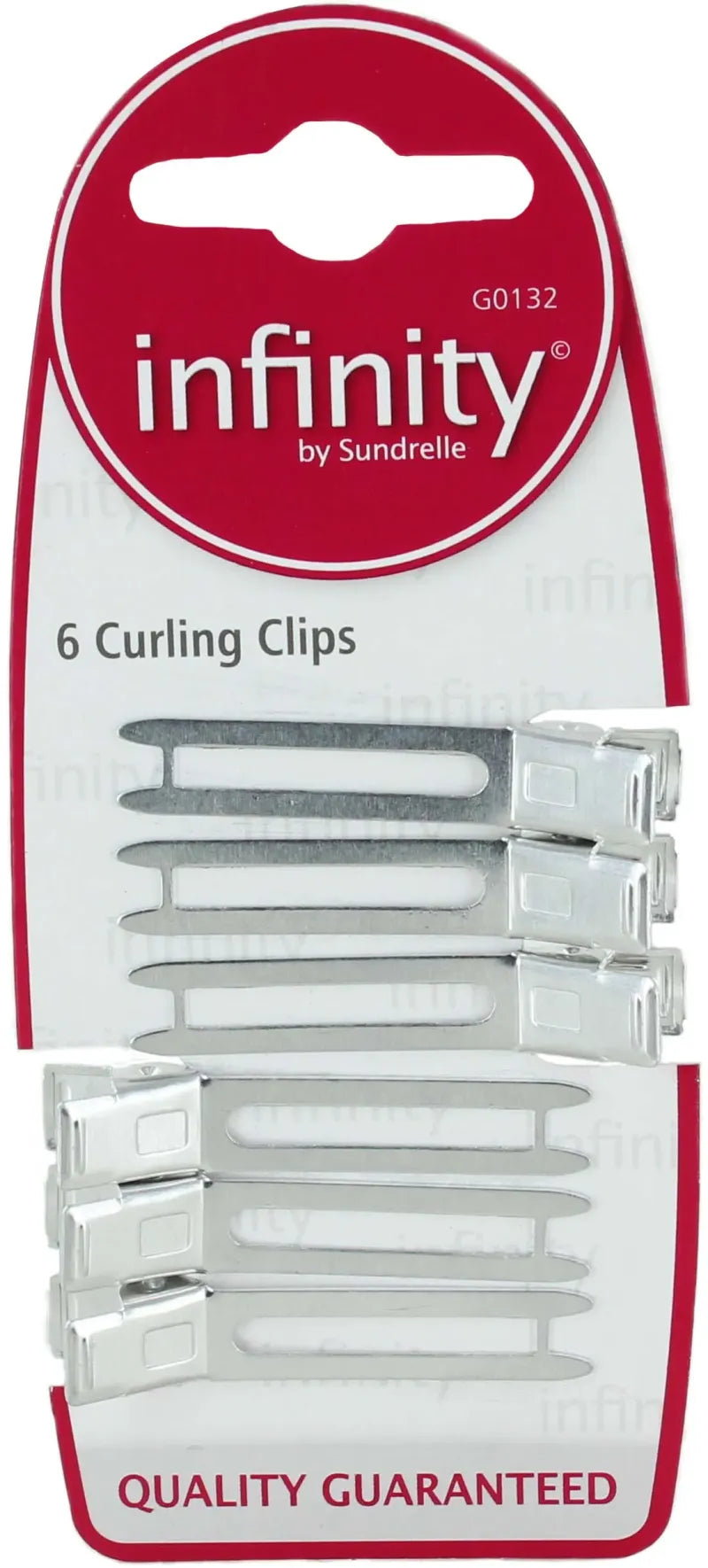 Infinity Aluminium Curling Clips (Pack of 6)