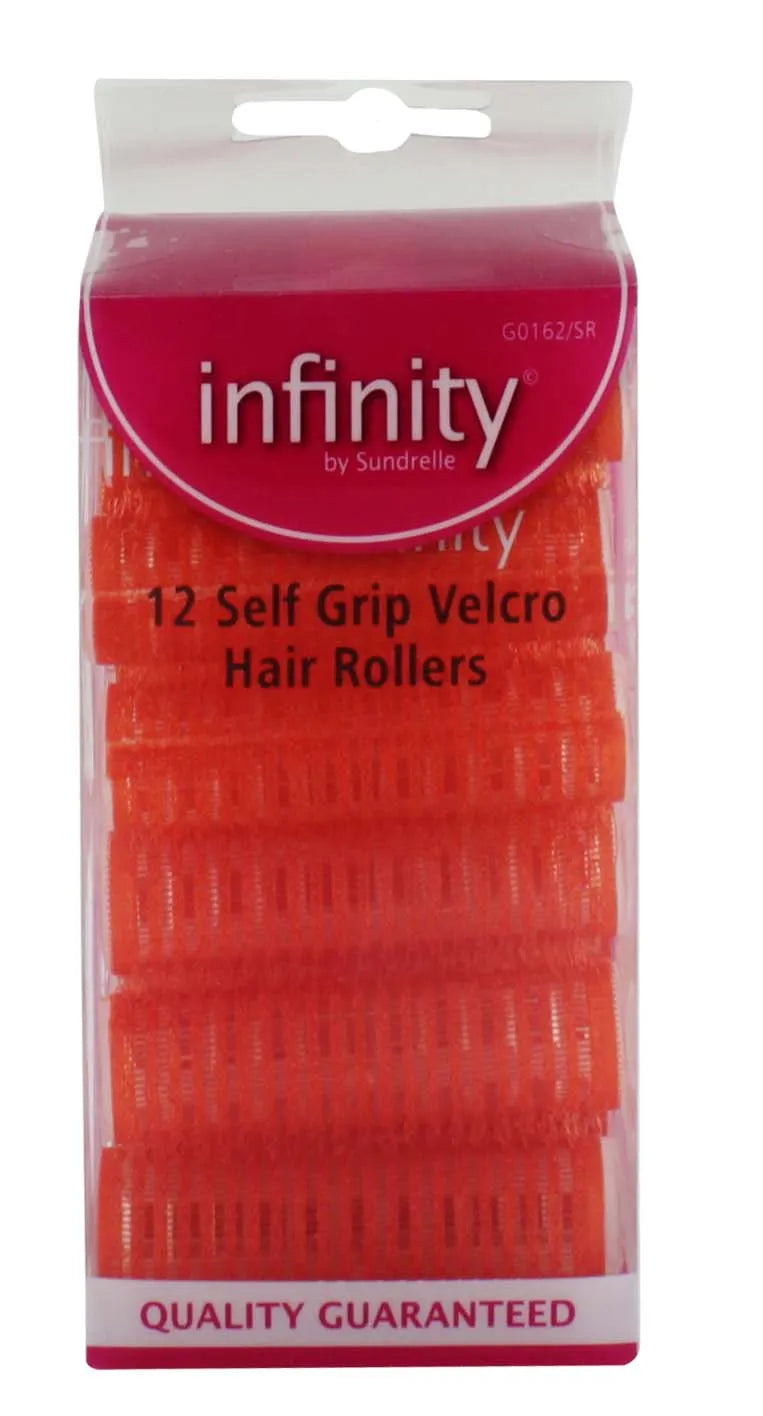 Infinity Velcro Rollers 12 Pack Small Red (Pack of 3)