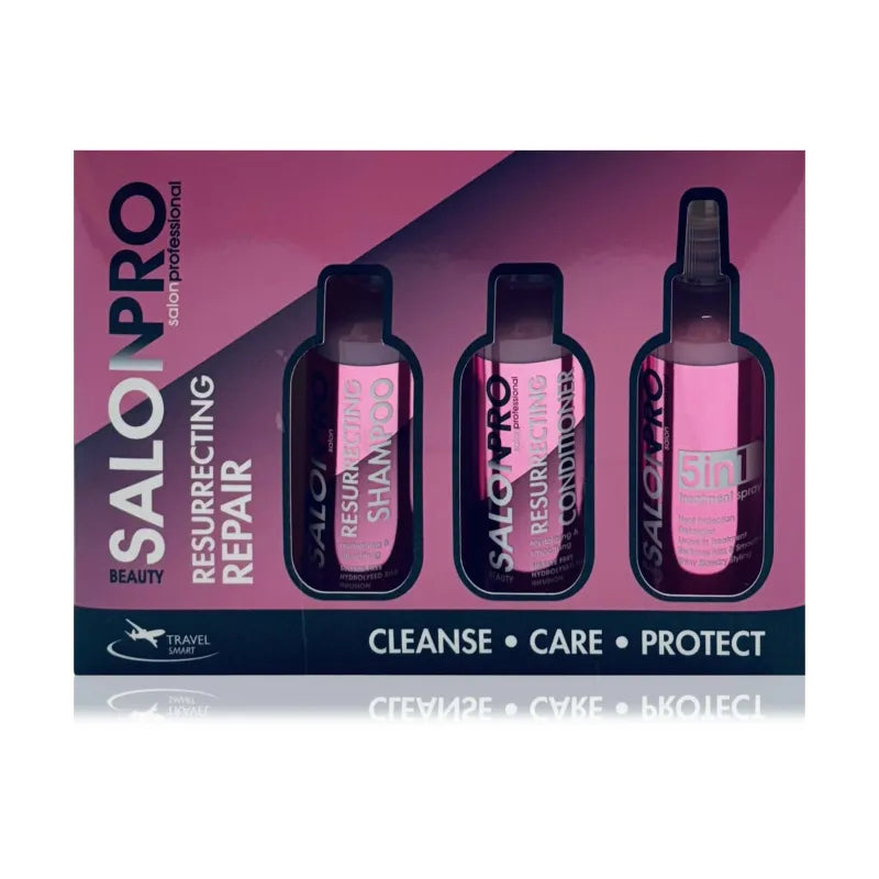 Salon Pro 3Pce Resurrecting Travel Set Pink (Pack of 6)
