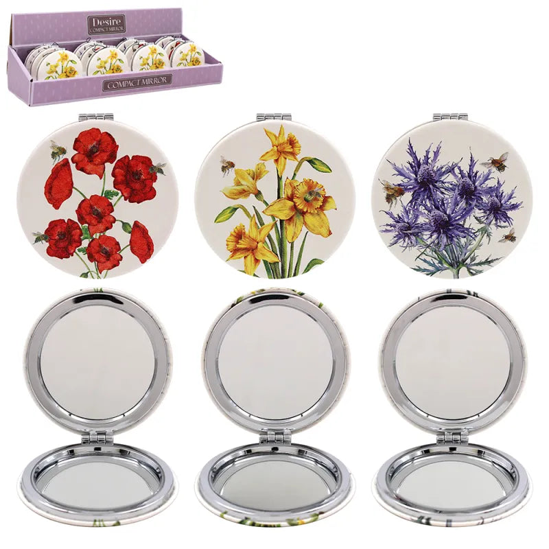 Lp73663 Floral Compact Mirror X12 (Pack of 12)