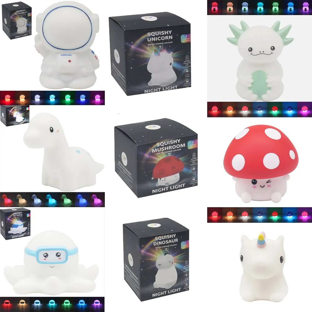 Lp74923 Squishy Assorted Nightlight (Pack of 3)