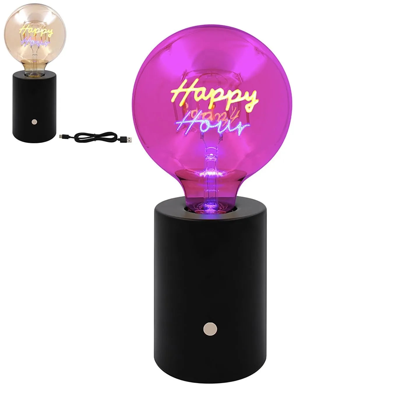Lp73648 Happy Hour LED Text Lamp (Pack of 3)