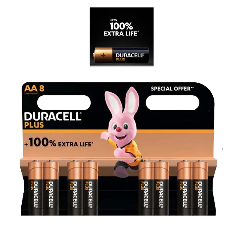 Duracell Aa 8 Pack Batteries (Pack of 12)