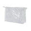 Clear Pvc Bag White Trim 18X12X5Cm (Pack of 6)
