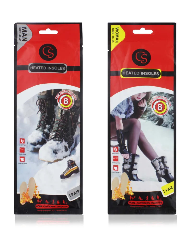 Cs Heated Insoles Adult X12 Mens X 6 Womens X 6 (Pack of 6)