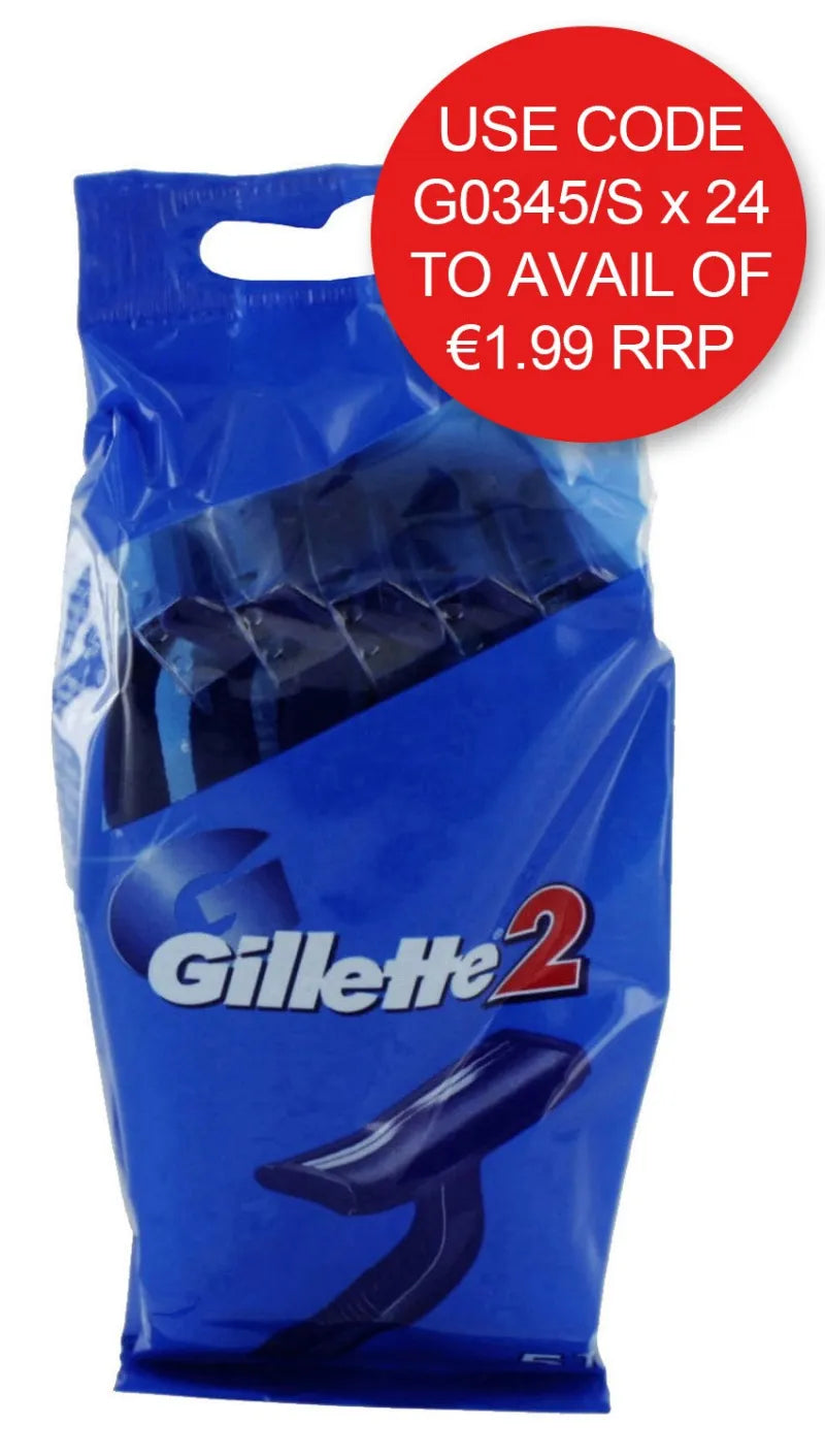 Gillette 2 Blades 5S Blue***Special (Pack of 24)