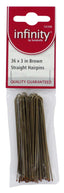 Infinity Hair Pins 3" Plain (Pack of 6)