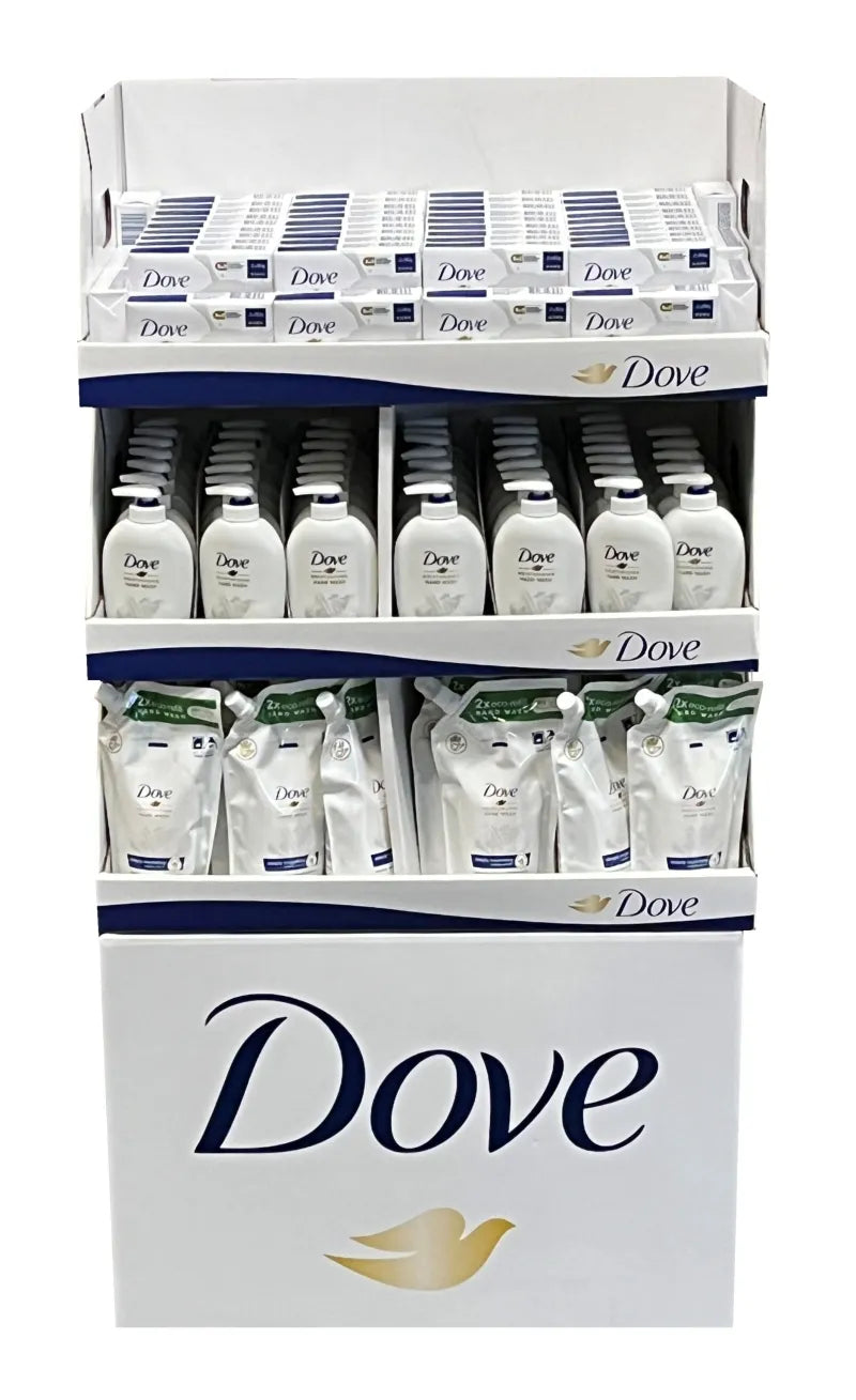 Dove Mixed Display (62Xsoap,48Xpump Soap&36Xrefill Soap)