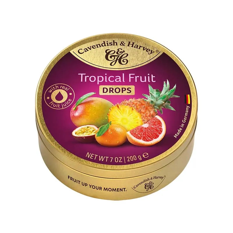 Cavendish & Harvey Tropical Fruit Drops 200G X 9 (Pack of 9)